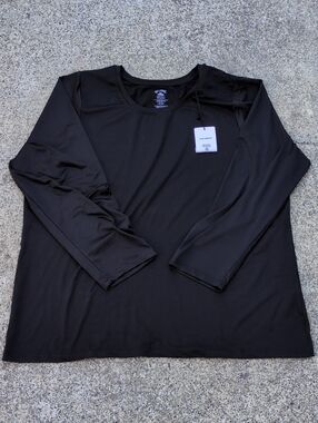 Billabong Womens 4X Black Longsleeve UVB50+ Swim Cover
